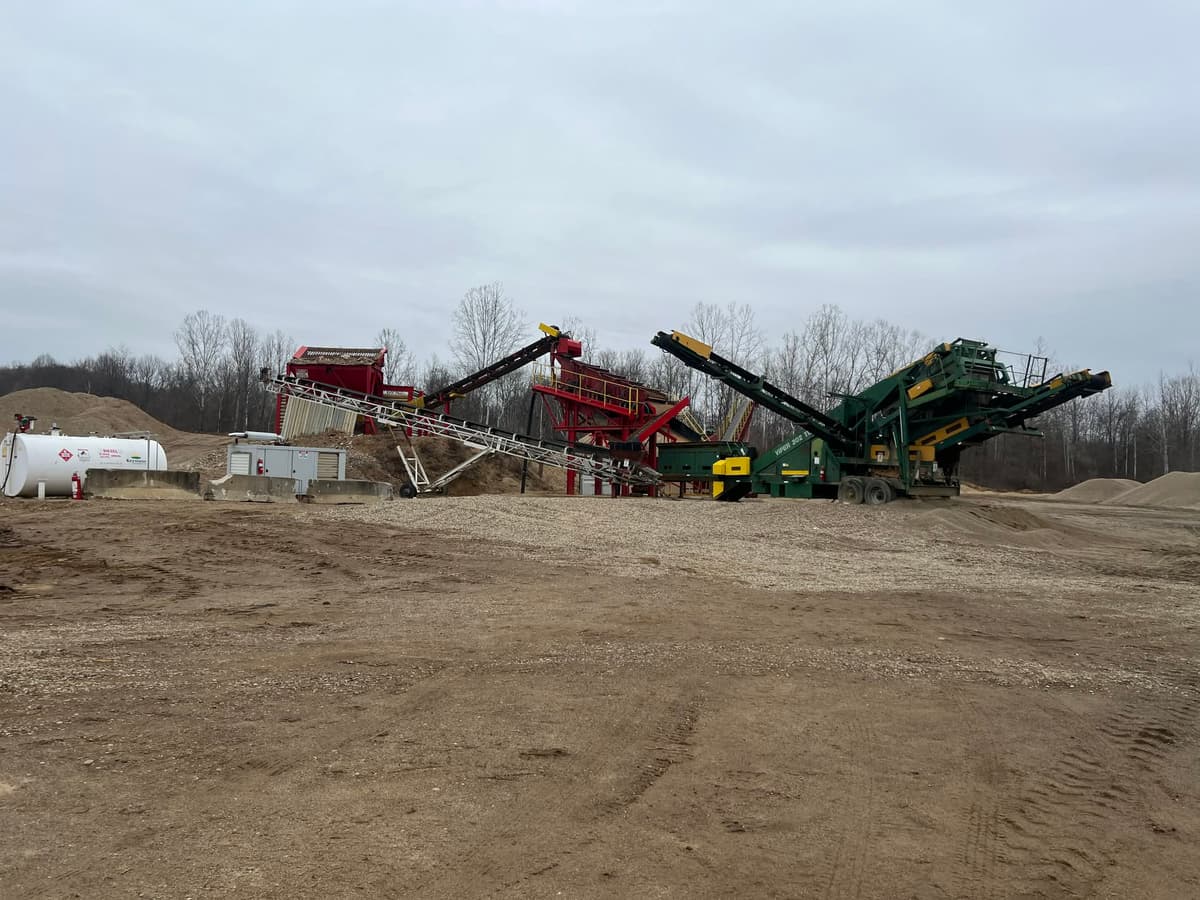 Heavy equipment at work