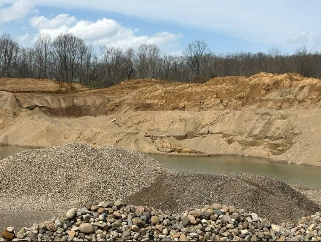 Gravel pit and wash pond